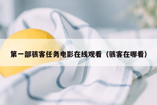 第一部骇客任务电影在线观看（骇客在哪看）