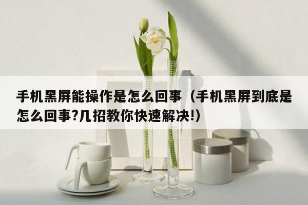 手机黑屏能操作是怎么回事（手机黑屏到底是怎么回事?几招教你快速解决!）