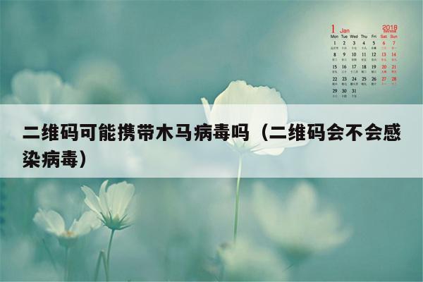 二维码可能携带木马病毒吗（二维码会不会感染病毒）