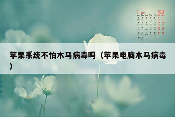 苹果系统不怕木马病毒吗（苹果电脑木马病毒）