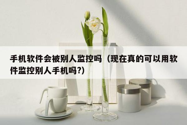 手机软件会被别人监控吗（现在真的可以用软件监控别人手机吗?）