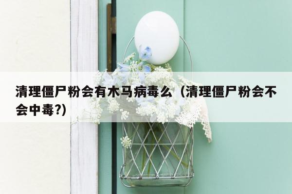 清理僵尸粉会有木马病毒么（清理僵尸粉会不会中毒?）