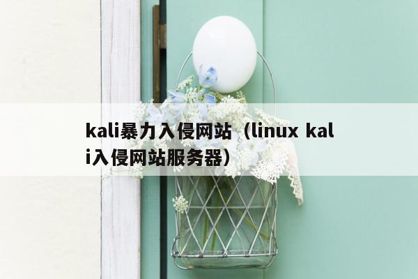 kali暴力入侵网站（linux kali入侵网站服务器）