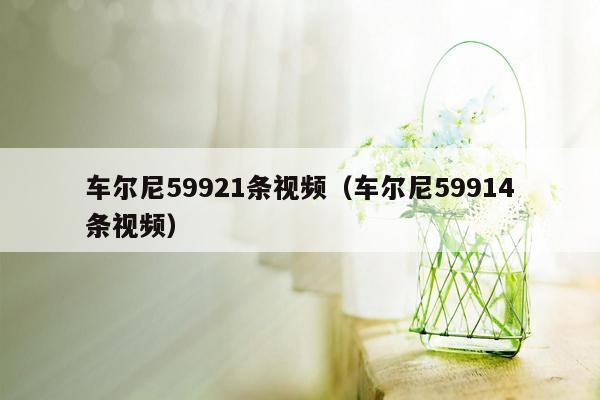 车尔尼59921条视频（车尔尼59914条视频）