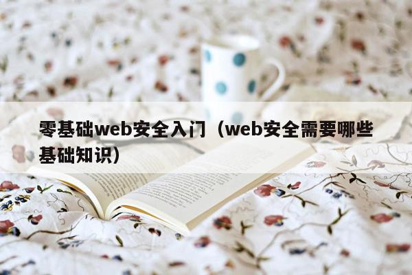 零基础web安全入门（web安全需要哪些基础知识）