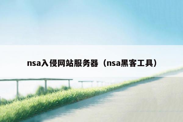 nsa入侵网站服务器（nsa黑客工具）