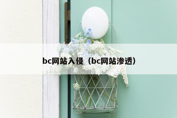 bc网站入侵（bc网站渗透）