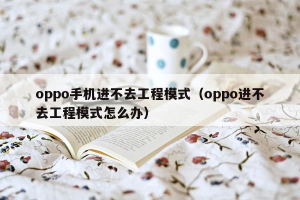 oppo手机进不去工程模式（oppo进不去工程模式怎么办）