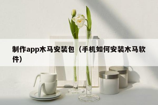 制作app木马安装包（手机如何安装木马软件）