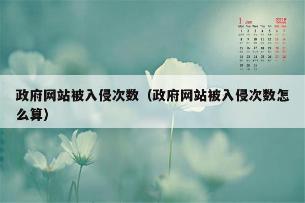 政府网站被入侵次数（政府网站被入侵次数怎么算）