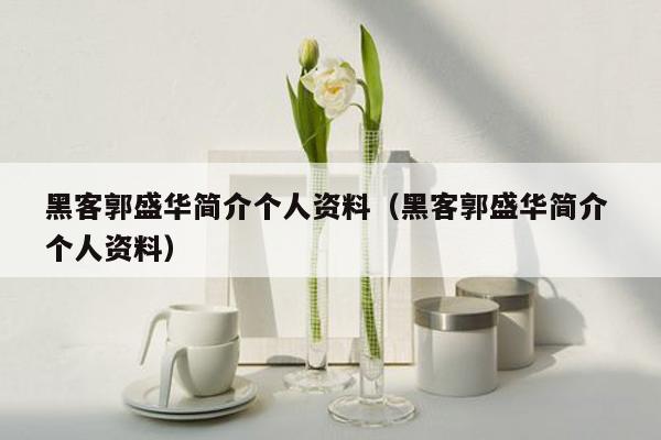 黑客郭盛华简介个人资料（黑客郭盛华简介 个人资料）