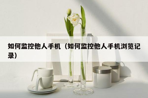 如何监控他人手机（如何监控他人手机浏览记录）