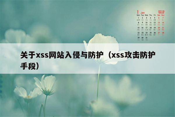 关于xss网站入侵与防护（xss攻击防护手段）