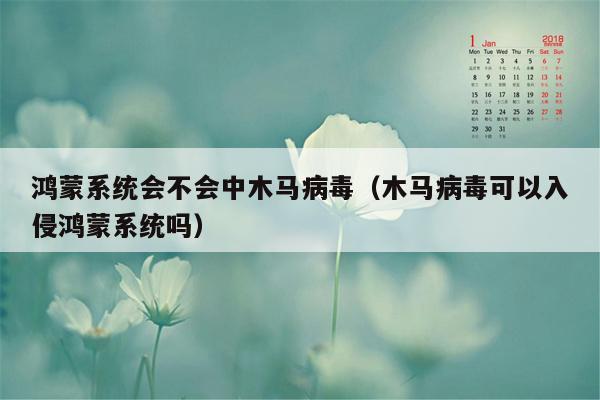 鸿蒙系统会不会中木马病毒（木马病毒可以入侵鸿蒙系统吗）