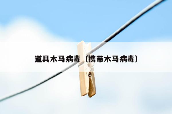 道具木马病毒（携带木马病毒）