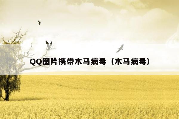 QQ图片携带木马病毒（木马病毒）