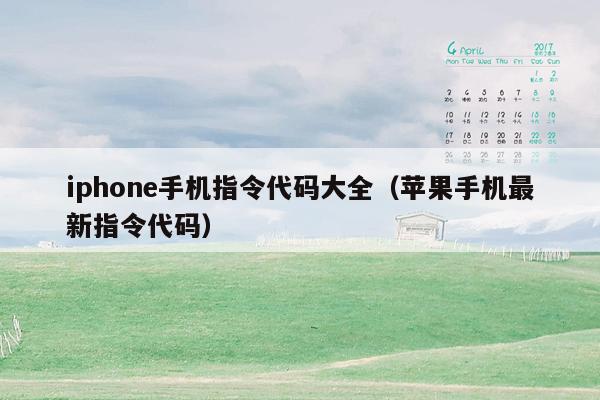 iphone手机指令代码大全（苹果手机最新指令代码）