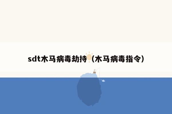 sdt木马病毒劫持（木马病毒指令）