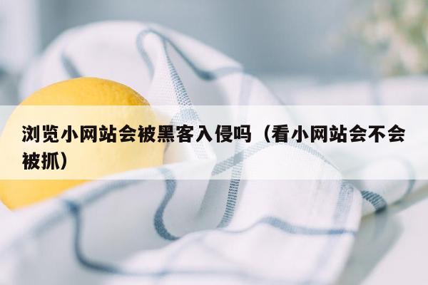 浏览小网站会被黑客入侵吗（看小网站会不会被抓）