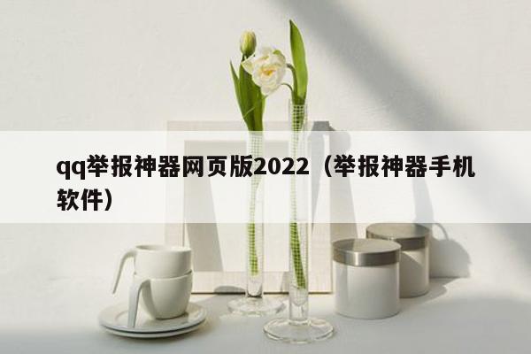 qq举报神器网页版2022（举报神器手机软件）