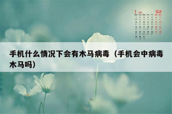 手机什么情况下会有木马病毒（手机会中病毒木马吗）